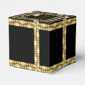 Retro Glamour Hollywood Fabulous 50 Gold Deko Box Geschenkschachtel (Rückseite)
