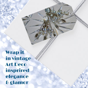Retro Glamour Strasssteine Geschenkanhänger