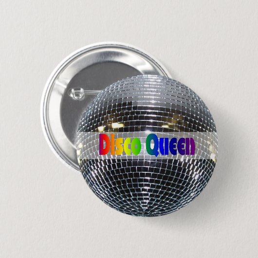 Retro glänzende silberne button (Vorne & Hinten)