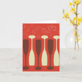 Retro-Glas-Design Karte (Gelbe Blume)