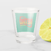 Retro-Glas. Schnapsglas (Rückseite)