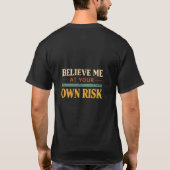Retro Glaub mir auf eigene Gefahr Tee (Rückseite)