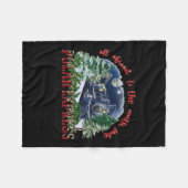 Retro Glaube Bahn Nordpol Polar Express Alles A Fleecedecke (Vorderseite (Horizontal))