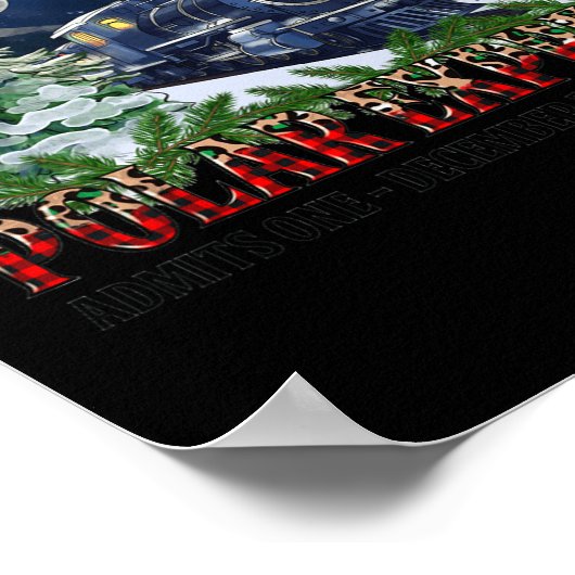 Retro Glaube Bahn Nordpol Polar Express Alles A Poster (Ecke)