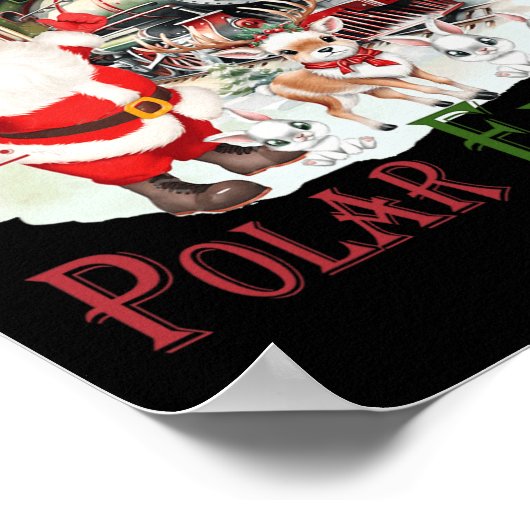 Retro Glaube Bahn Nordpol Polar Express Alles A Poster (Ecke)