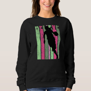 Retro Glaube Mädchen Basketball Team Kinder Jugend Sweatshirt