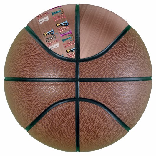 Retro Glaube über Angst Basketball (Rechts)