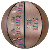 Retro Glaube über Angst Basketball (Vertikal)