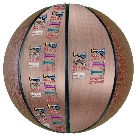 Retro Glaube über Angst Basketball (Vertikal)