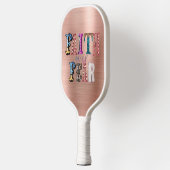 Retro Glaube über Angst Pickleball Schläger (Links)