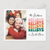 Retro glauben wir an Weihnachten Foto (Vorderseite)