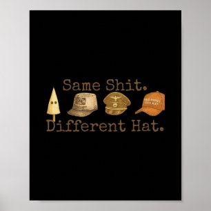 Retro Gleicher Anderer Hut Lustig Trump Politische Poster