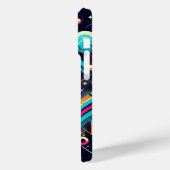 Retro Glitzer dots iPhone-Gehäuse Case-Mate iPhone Hülle (Rückseite / Links)