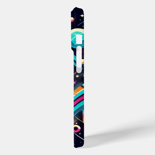 Retro Glitzer dots iPhone-Gehäuse Case-Mate iPhone Hülle (Rückseite / Links)