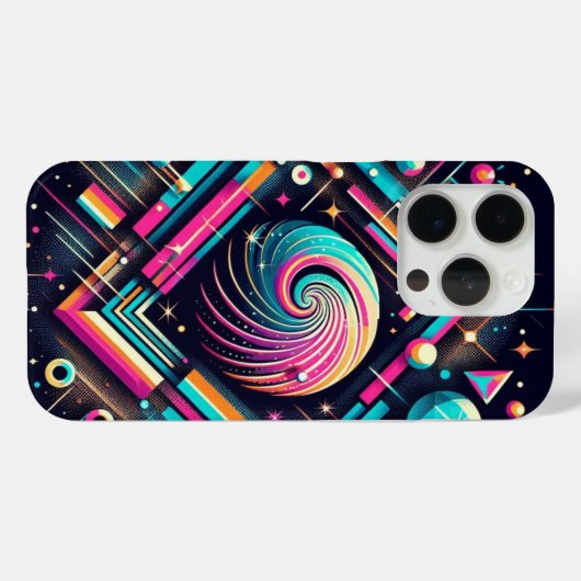 Retro Glitzer dots iPhone-Gehäuse Case-Mate iPhone Hülle (Rückseite (Horizontal))