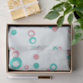 Retro Glitzer Red Green Gold Polka Dots Weihnachte Seidenpapier (Geschenk)