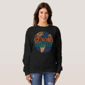 Retro Globe für Vintage Reisende Sweatshirt (Vorne ganz)