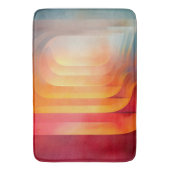 Retro Glow Arches – Abstract Mid-Century Badematte (Vorderseite Vertikal)