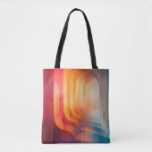 Retro Glow Arches – Abstract Mid-Century Tasche (Vorderseite)