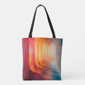 Retro Glow Arches – Abstract Mid-Century Tasche (Rückseite)
