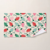 Retro Glow Lights Badhandtuch Set (Handtuch)