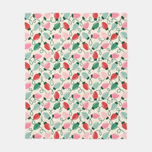 Retro Glow Lights Fleecedecke (Vorderseite)