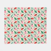 Retro Glow Lights Fleecedecke (Vorderseite (Horizontal))