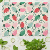 Retro Glow Lights Geschirrtuch (Gefaltet)