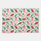 Retro Glow Lights Geschirrtuch (Horizontal)