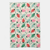 Retro Glow Lights Geschirrtuch (Vertikal)