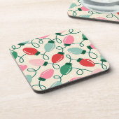 Retro Glow Lights Getränkeuntersetzer (Linke Seite)