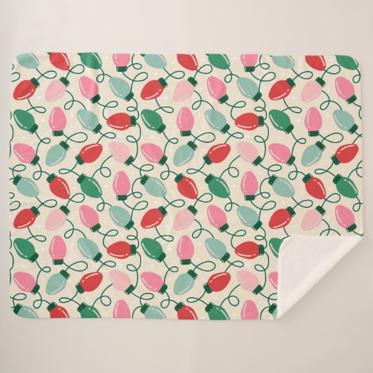 Retro Glow Lights Sherpadecke (Vorderseite (Horizontal))