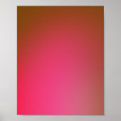 Retro Glowy Gradient Poster (Vorne)