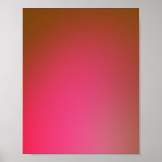 Retro Glowy Gradient Poster (Vorne)