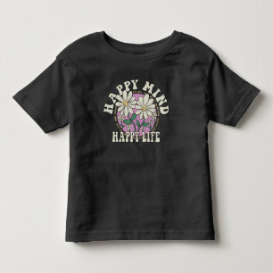 Retro Glücklicher Geist Glückliches Leben Kleinkind T-shirt