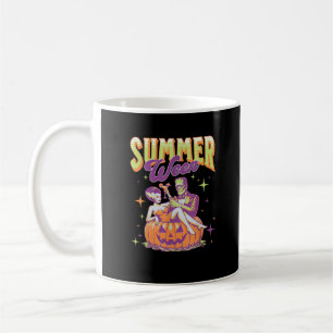 Retro glücklicher Sommerween lustiger Frankenstein Kaffeetasse