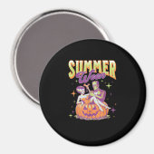 Retro glücklicher Sommerween lustiger Frankenstein Magnet (Vorderseite/Rückseite)