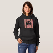 Retro Glückliches Gesicht Karomuster_2 Hoodie (Vorne ganz)