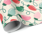Retro-Glühlichter Geschenkpapier (Rolleneckpunkt)