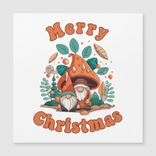 Retro-Gnom-Weihnachten Magnetkarte