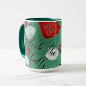 Retro Gnom Weihnachtsklassiker Kaffee Tasse (Vorderseite Links)