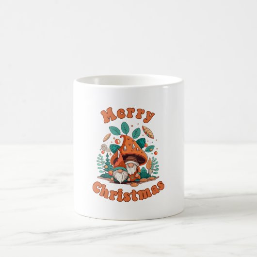 Retro Gnome Christmas Kaffeetasse (Mittel)