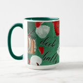 Retro Gnome Weihnachtskaffee Tasse (Links)
