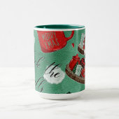 Retro Gnome Weihnachtskaffee Tasse (Zentrum)