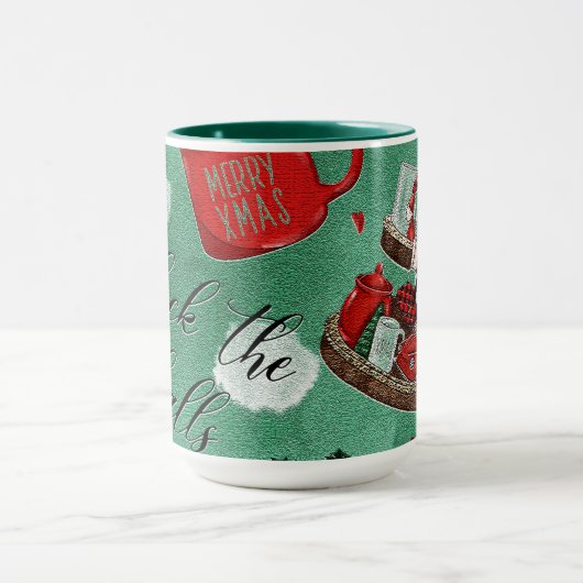 Retro Gnome Weihnachtskaffee Tasse (Zentrum)