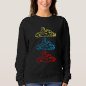 Retro Go Kart Racing - Race Driver Motorsport Go K Sweatshirt (Vorderseite)