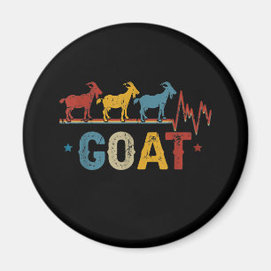 Retro Goat Heart Tee Xmas Valentines Day Gift Magnet