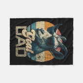 Retro Goat Vater Best Goat Daddy Funny Vathday Fleecedecke (Vorderseite (Horizontal))