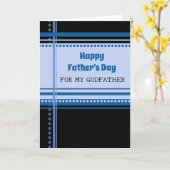 Retro Godvater Happy Vatertag Karte (Gelbe Blume)