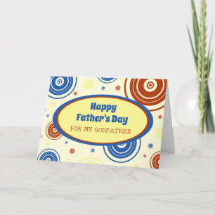 Retro Godvater Happy Vatertag Karte